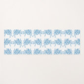 Blauw Frans Toile patroon Yogamat (Voorkant (horizontaal))