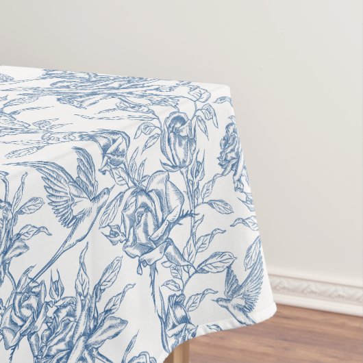 Blauw Frans Toile Tafelkleed (Voorbeeld)