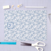 Blauw Frans toile Tissuepapier (Craft)