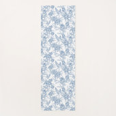 Blauw Frans Toile Yogamat (Voorkant)
