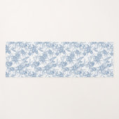 Blauw Frans Toile Yogamat (Voorkant (horizontaal))