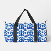 Blauw Frans toilepatroon Plunjezak (Voorkant)