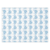 Blauw Frans Toilepatroon Tafelkleed (Voorkant (Horizontaal))