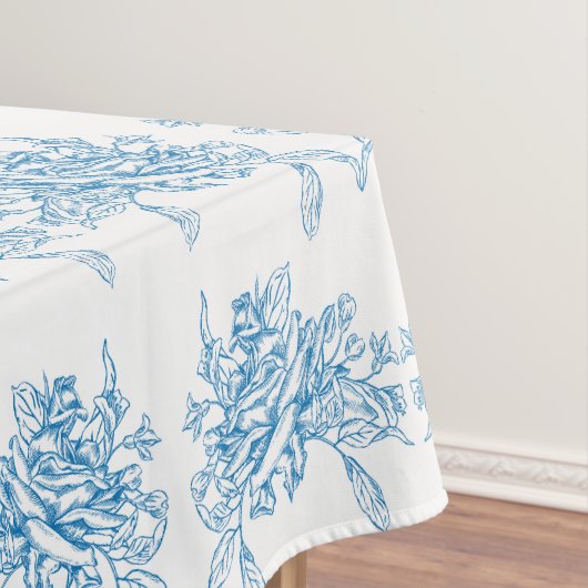 Blauw Frans Toilepatroon Tafelkleed (Voorbeeld)