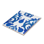 Blauw Frans Toilepatroon Tegeltje (Zijkant)