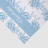 Blauw Frans Toilepatroon Tissuepapier (Detail)