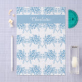 Blauw Frans Toilepatroon Tissuepapier (Craft)