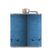 Blauw Frans Vlaanderen Heupfles (Achterkant)