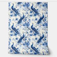  Blauw Franse Chinoiserie Peacock Boho