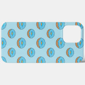 Blauw Frosted Donut met Sprinkles Cartoon Case-Mate iPhone Case (Achterkant (horizontaal))