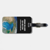 Blauw fytoplankton bloeit in het zwarte Zee Bagagelabel (Achterkant horizontaal)