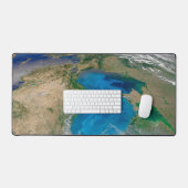 Blauw fytoplankton bloeit in het zwarte Zee Bureaumat (Keyboard & Muis)
