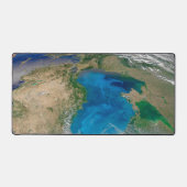 Blauw fytoplankton bloeit in het zwarte Zee Bureaumat (Voorkant)