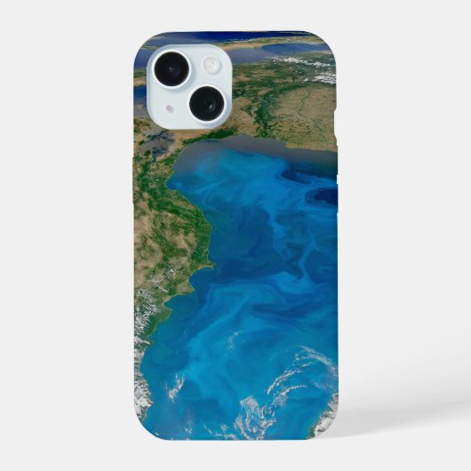 Blauw fytoplankton bloeit in het zwarte Zee iPhone 15 Case (Achterkant)