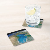 Blauw fytoplankton bloeit in het zwarte Zee Kartonnen Onderzetters (Insitu)