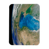 Blauw fytoplankton bloeit in het zwarte Zee Magneet (Verticaal)