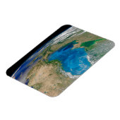 Blauw fytoplankton bloeit in het zwarte Zee Magneet (Linkerzijde)