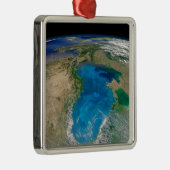 Blauw fytoplankton bloeit in het zwarte Zee Metalen Ornament (Rechts)