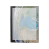 Blauw fytoplankton bloeit in het zwarte Zee Notitieblok (Linkerzijde)