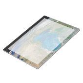 Blauw fytoplankton bloeit in het zwarte Zee Notitieblok (Schuin)