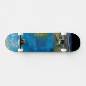 Blauw fytoplankton bloeit in het zwarte Zee Persoonlijk Skateboard (Horizontaal)