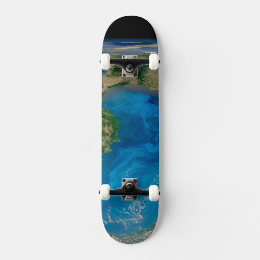 Blauw fytoplankton bloeit in het zwarte Zee Persoonlijk Skateboard (Voorkant)