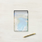 Blauw fytoplankton bloeit in het zwarte Zee Post-it® Notes (Op bureau)