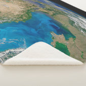 Blauw fytoplankton bloeit in het zwarte Zee Sherpa Deken (3/4)