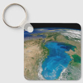 Blauw fytoplankton bloeit in het zwarte Zee Sleutelhanger (Voorkant)