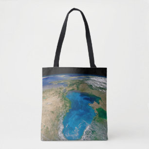 Blauw fytoplankton bloeit in het zwarte Zee Tote Bag