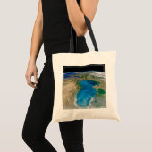 Blauw fytoplankton bloeit in het zwarte Zee Tote Bag (Voorkant (product))