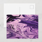 Blauw galaxpatroon briefkaart (Voorkant / Achterkant)