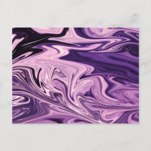 Blauw galaxpatroon briefkaart