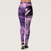 Blauw galaxpatroon leggings (Achterkant)