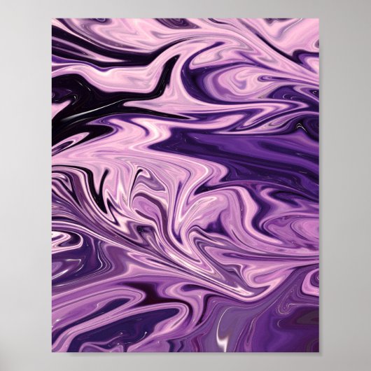 Blauw galaxpatroon poster (Voorkant)