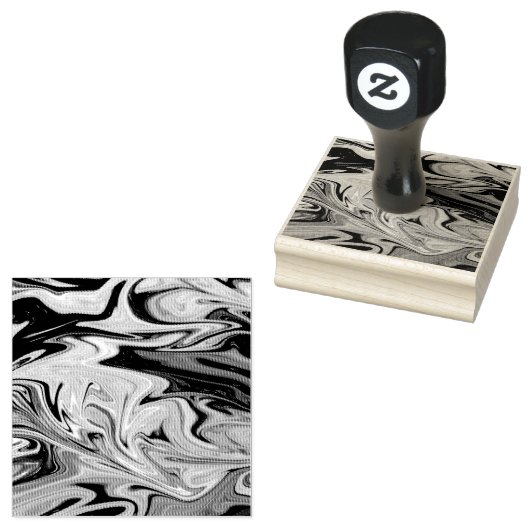 Blauw galaxpatroon rubberstempel (Gestempeld)