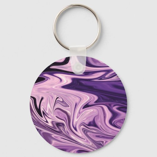 Blauw galaxpatroon sleutelhanger (Voorkant)