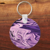 Blauw galaxpatroon sleutelhanger (Voorkant)