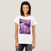 Blauw galaxpatroon t-shirt (Voorkant volledig)