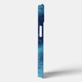 Blauw Galaxy Glitter Abstract Persoonlijk Case-Mate iPhone Case (Achterkant / Rechts)