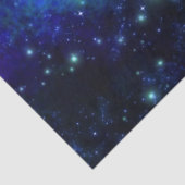 Blauw galaxy-weefselpapier tissuepapier (Detail)
