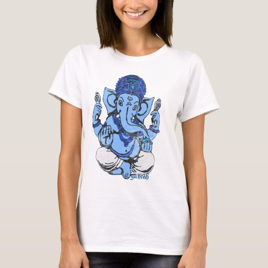 blauw ganesh t-shirt (Voorkant)
