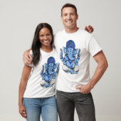 blauw ganesh t-shirt (Unisex)