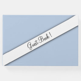 Blauw gastboek gastenboek