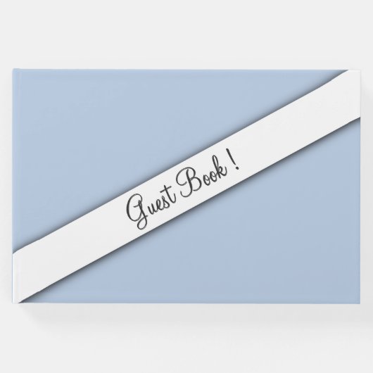 Blauw gastboek gastenboek (Voorkant)