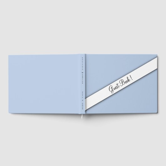 Blauw gastboek gastenboek (Volledig)