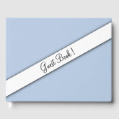 Blauw gastboek gastenboek (Voorkant)