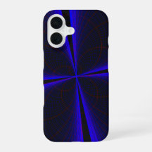 Blauw geaccentueerd klaverblad geometrische iPhone