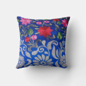 Blauw geborduurd Sierkussen voor thuisdecor (Achterkant)