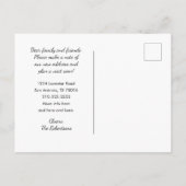 Blauw Geborsteld Metaal Texas Kaart Nieuw Adres (Achterkant)